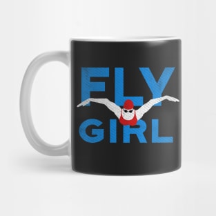 Fly Girl Women Swimming Mug